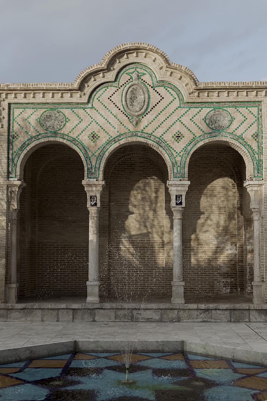 objek wisata, Islam, arsitektur islam, plafon, budaya, arsitektur persia, Kuil Emamzadeh Hamzeh, kuil, qom, Iran, perjalanan