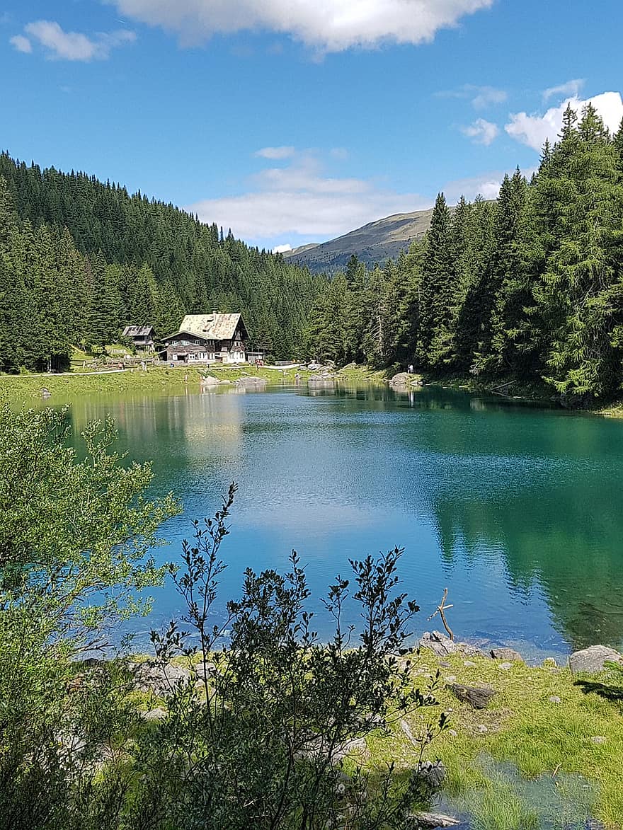 jezero, Příroda, venku, cestovat, průzkum, Tyrolsko