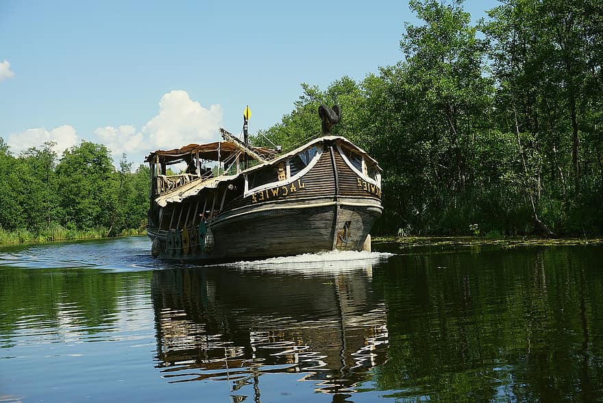 navă, lac, apă, barcă, croazieră, Nava Yćwież, livrare, Barcă de război yotvingiană, Barcă din lemn Yotwing, navă de lemn, plimbare cu barca