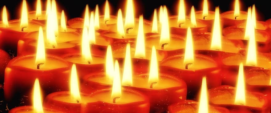 žvakės, šviesa, šviesos, vakare, atėjimas, Kalėdos, apdaila, Kūčios, šventa, bažnyčia, meilė