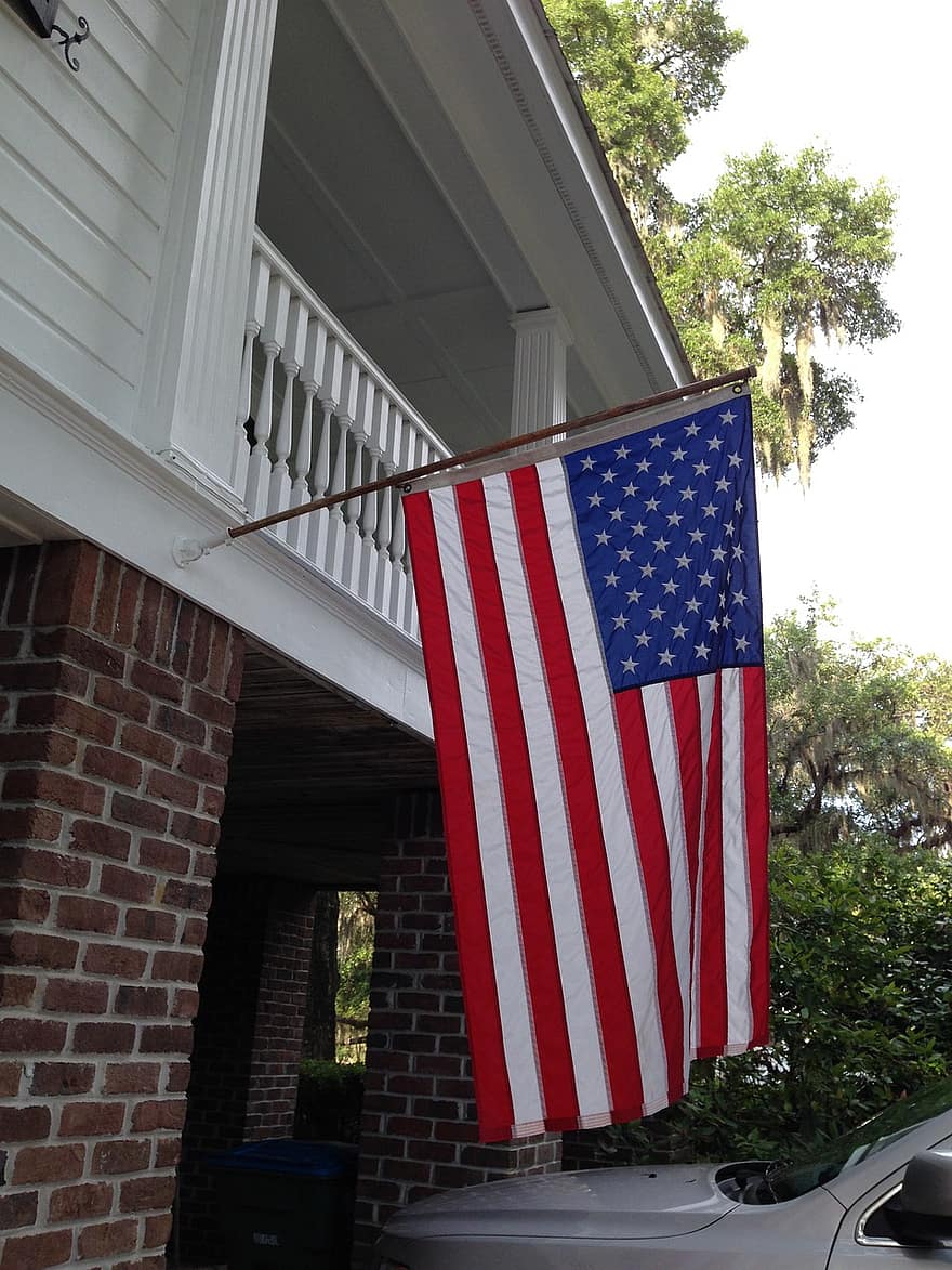 flag, striber, stjerner, Land, Amerikas Forenede Stater, USA, patriotisk, patriotisme, national, rød, blå
