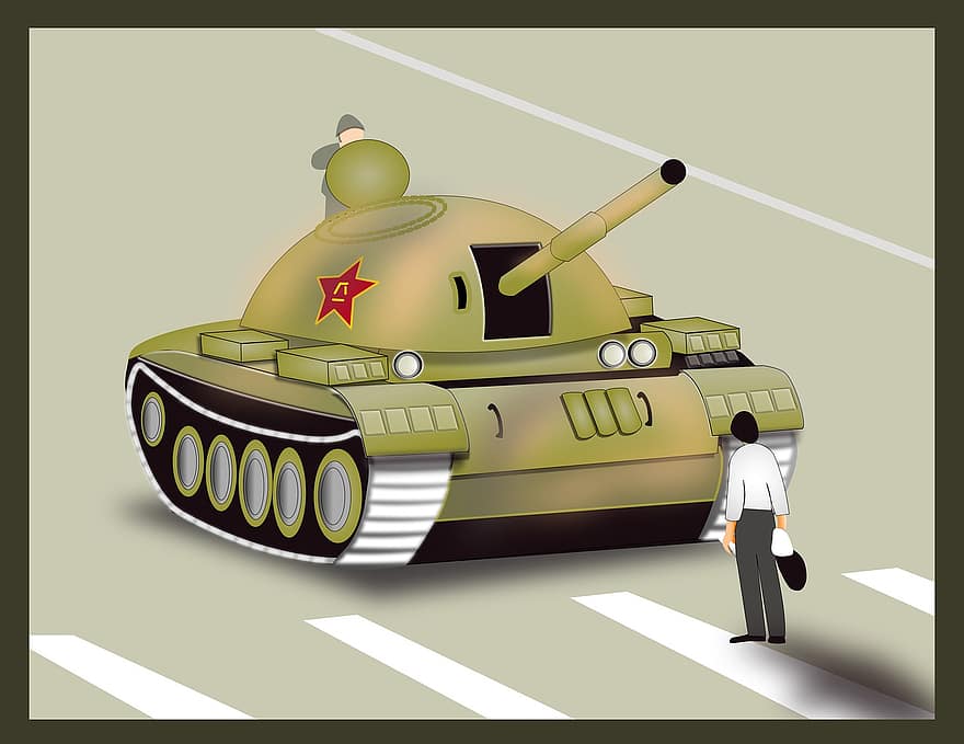 Tankman, Massacre da Praça Tienimen, Tienimen, Autocracia, político, protesto, tanque, democracia, China, partido Comunista, O comunismo