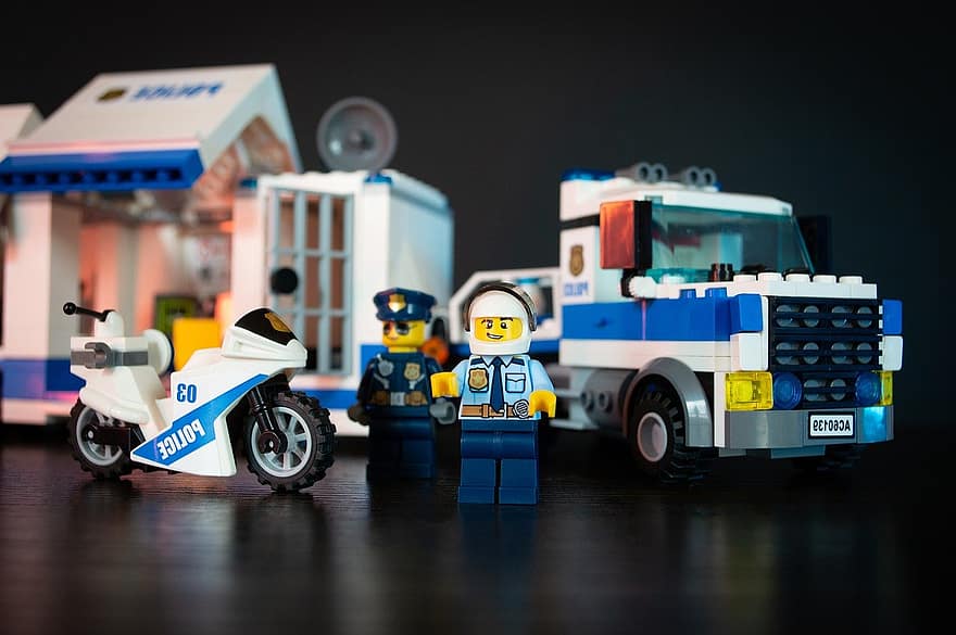 lego, politiet, lastebil