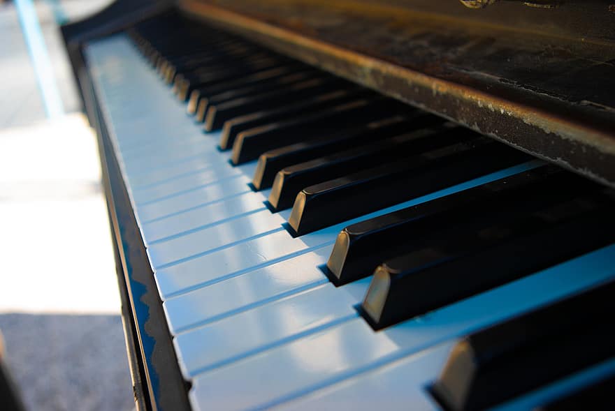 instrument, pian, tastatură, melodie