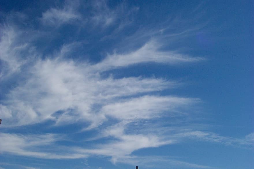 небе, облаци, атмосфера, въздушно пространство, Cloudscape, синьо небе, син, ден, метеорологично време, фонове, лято