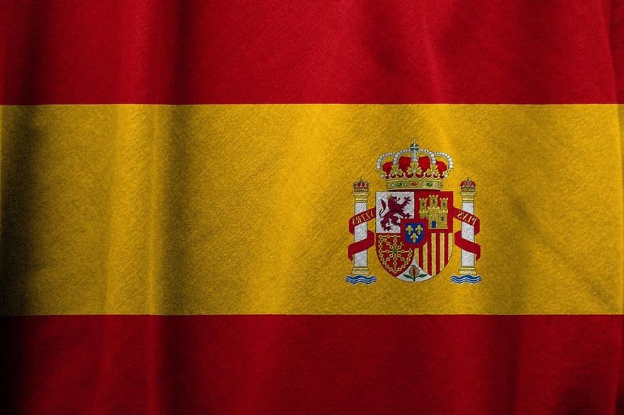 Spanyolország, zászló, ország, nemzet, spanyol, szimbólum, transzparens, nemzeti