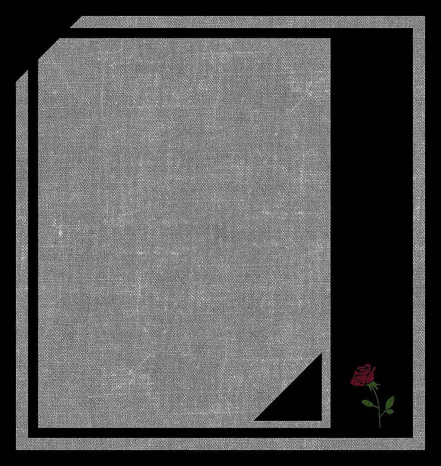 Background, Frame, Flower, Dark, Gray, Black, Copy Space, Mourning, Condolence, Card, Texture