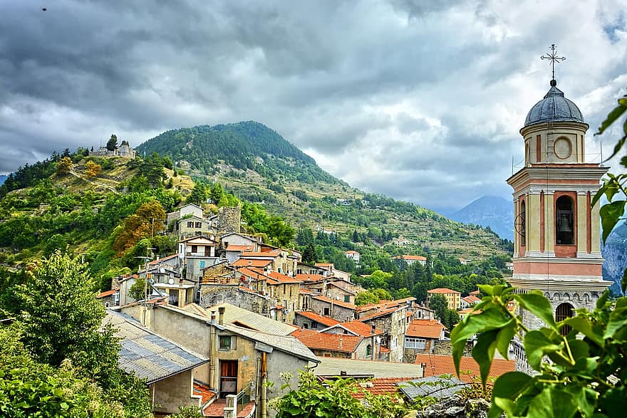 Town, Countryside, Nature, Houses, Liguria, Triora, Gianluca, architecture, mountain, famous place, cultures