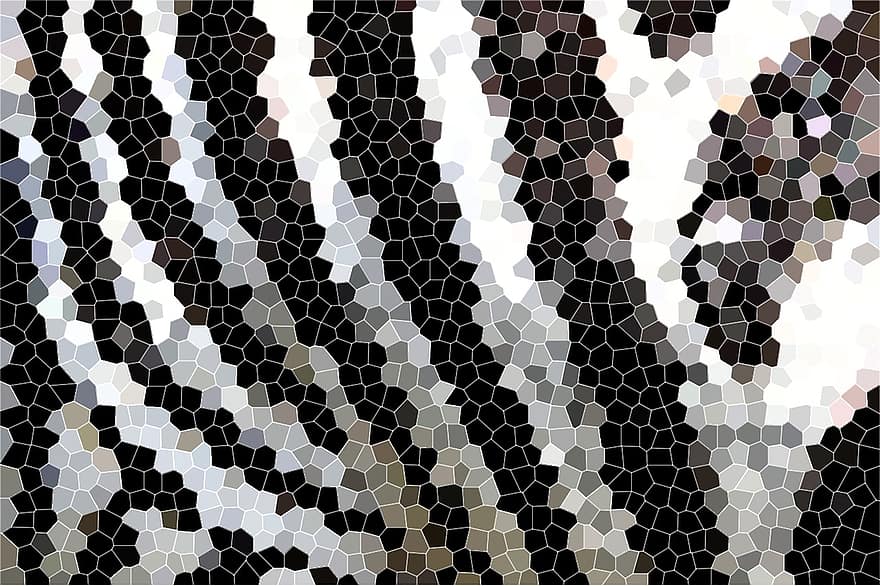 mosaik, struktur, mønster, baggrund, grå, mosaikfliser, optik, overflade, sort, hvid