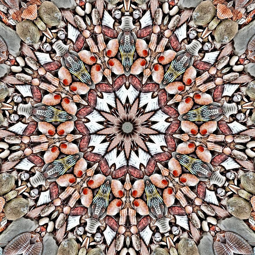 abstrakte Kunst, Textur, Mandala, Kaleidoskop
