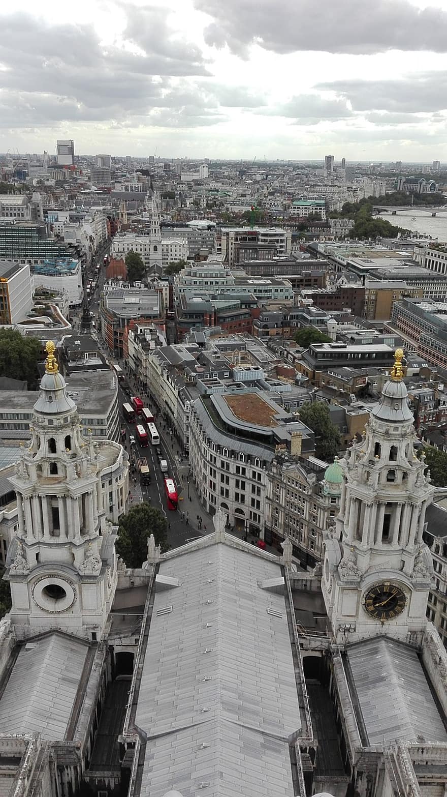 budov, silnice, provoz, architektura, panoráma města, Street View, městský, město, svatý pauls, Londýn
