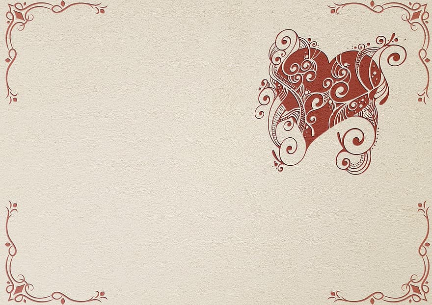 сердце, изображение на заднем плане, украшения, День святого Валентина, чеканка, декоративный, деко, приветствие, поздравительная открытка, бумага, фон