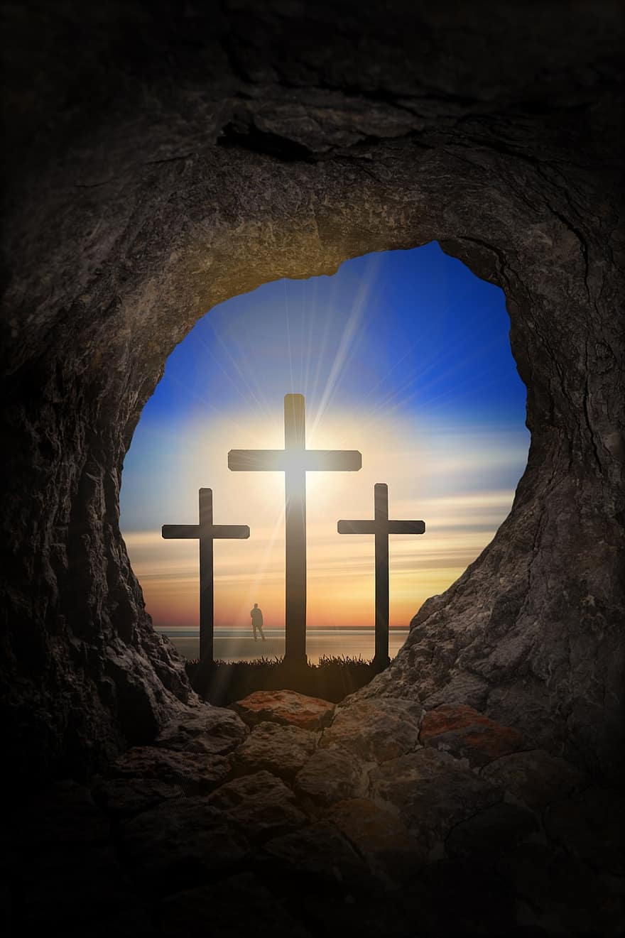 cruzar, cueva, fe, Jesús, Pascua de Resurrección, Resurrección, espiritualidad, religión