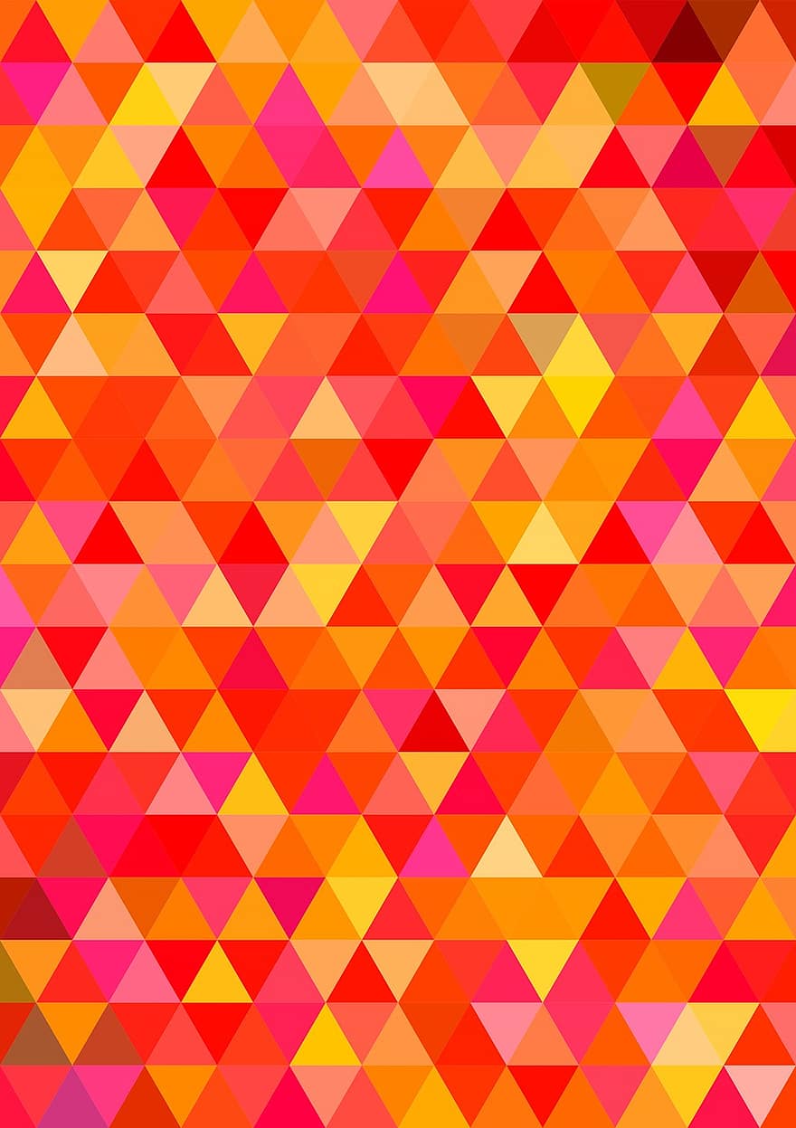 Dreieck, Fliese, Mosaik-, Muster, Hintergrund, heiß, warm, Sonne, abstrakt, Gelb, Orange