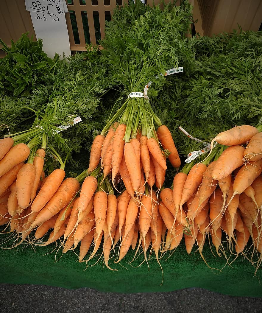 gulrot, grønnsaker, marked, produsere, innhøsting, mat, sunn, organisk, stall, jordbruk