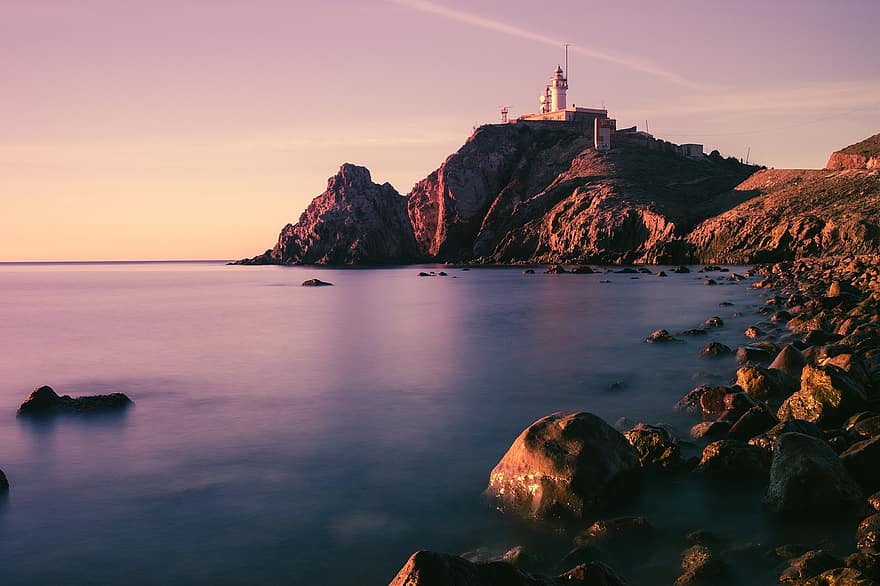 almeria, Cabo de Gata, zee, níjar, costa, landschap, Spanje, natuur, landschappen, strand, toerisme