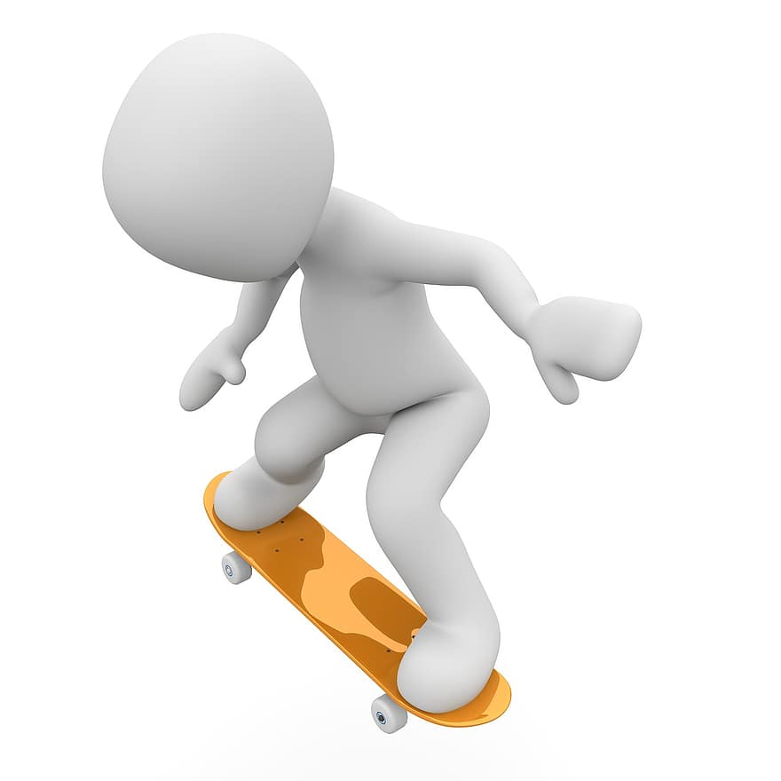skateboard, kör, halfpipe, skridskoåkning, rulla, pojke, spela