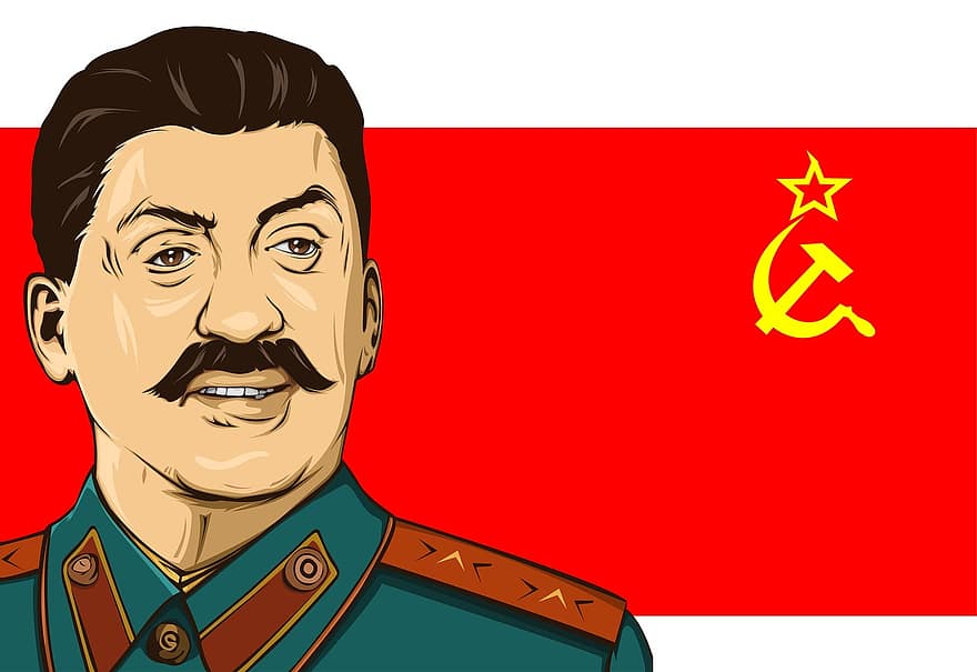 stalin, Stallone, flagga