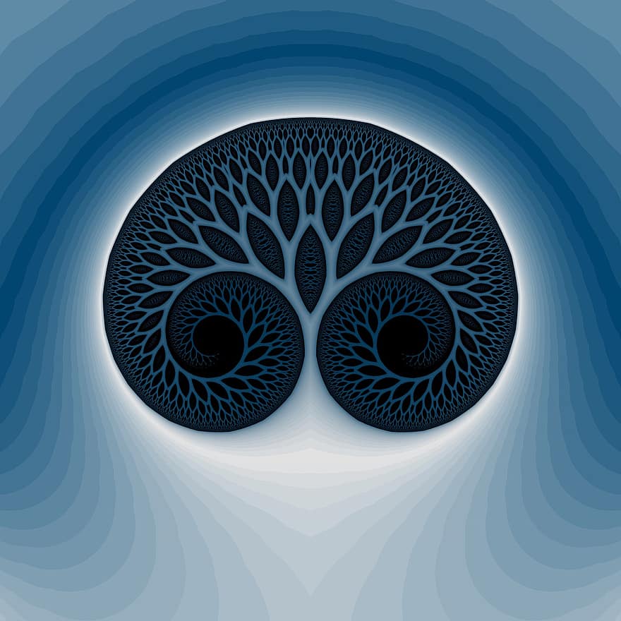 Glynn, fraktal, livets træ, åndelig, trippy, psykedelisk, mønster