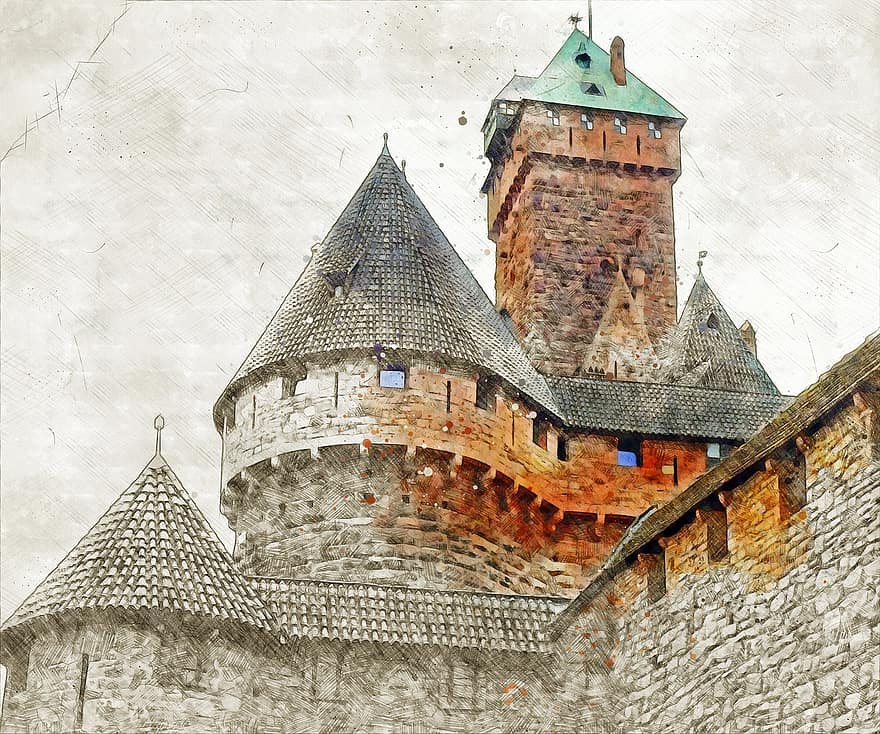 tòa tháp, Lâu đài, cung điện, ngành kiến ​​trúc, kiến trúc thời trung cổ