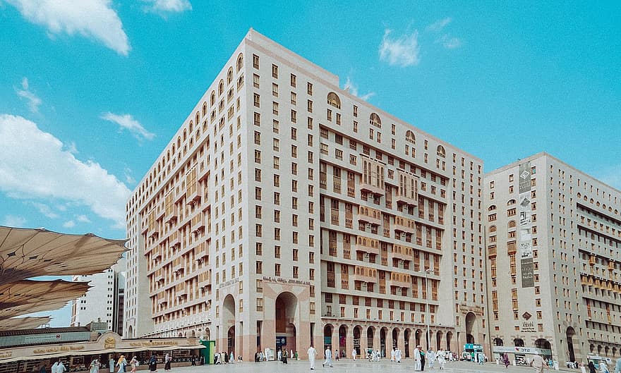 Shaza Medina, Arabia Saudită, arhitectură, clădirea hotelului, oraș, hotel, exteriorul clădirii, zgârie-nori, construită, loc faimos, peisaj urban