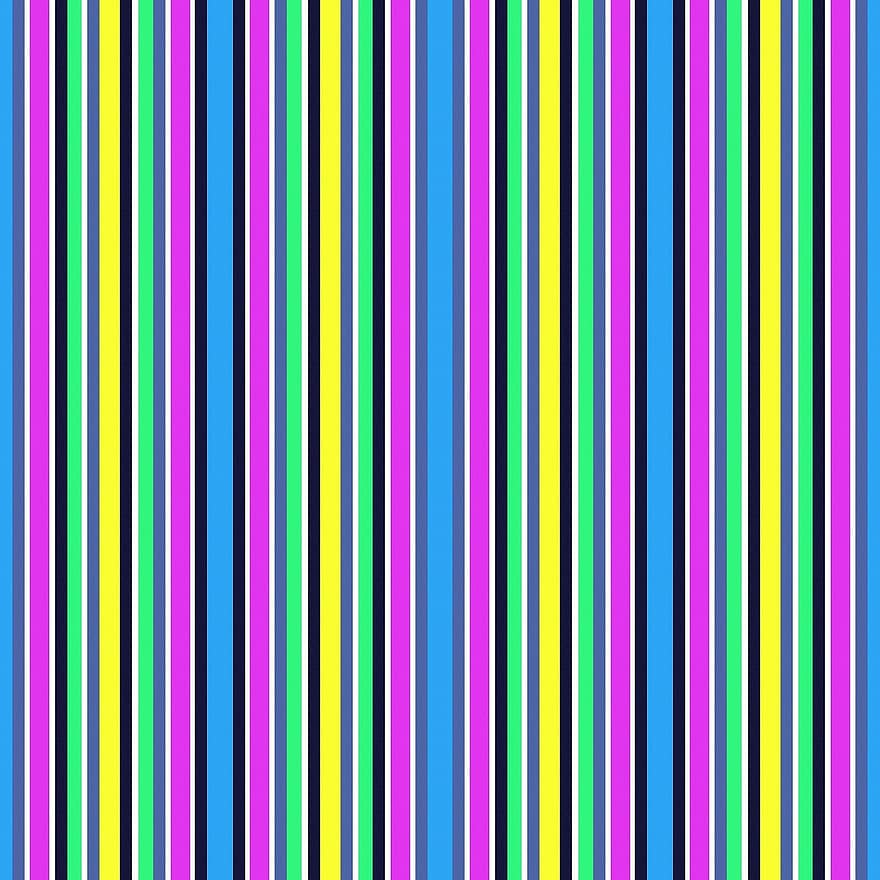 vívido, rayas, púrpura, amarillo, azul, verde, Delgado, líneas, vertical, repetición, brillante
