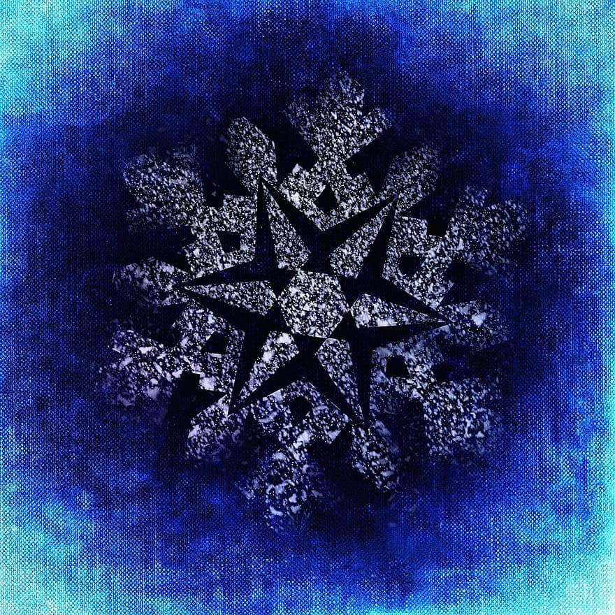 スノーフレーク、雪、抽象、クリスマス、冬、クリスマスカード、グリーティングカード
