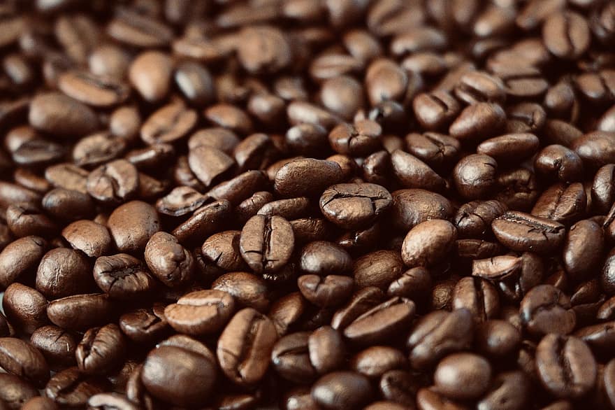 κόκκοι καφέ, καφές, καφεΐνη, καβουρδισμένους κόκκους καφέ