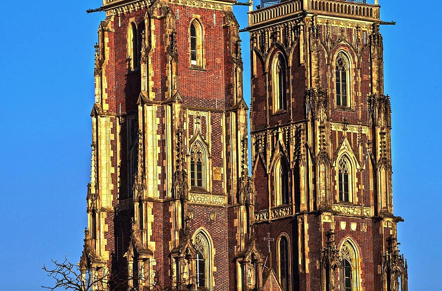catedral, torres, Iglesia, Catedral de San Juan Bautista, edificio, arquitectura, templo, gótico, Monumento, punto de referencia
