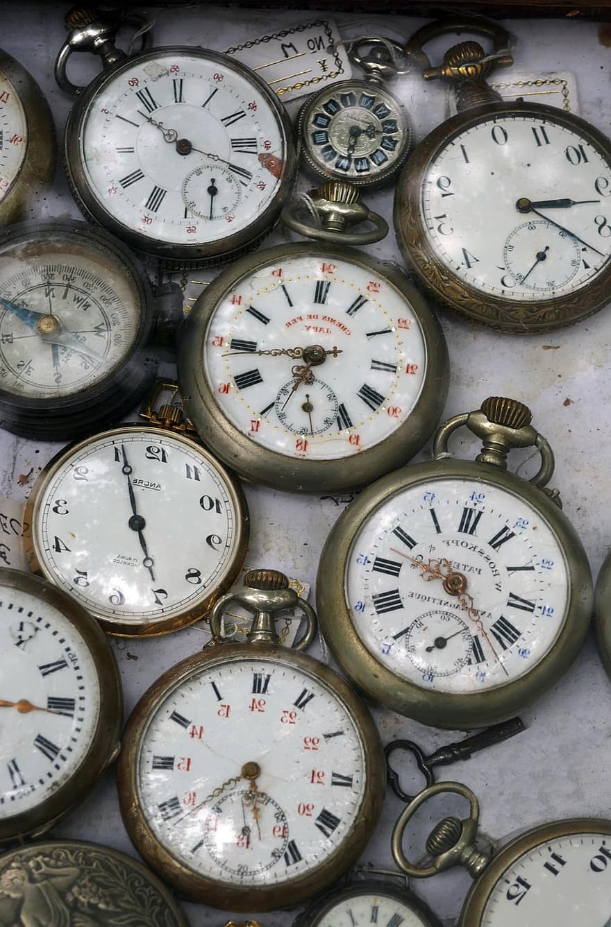 laikrodis, kišeniniai laikrodžiai, Senoviniai laikrodžiai, laikas