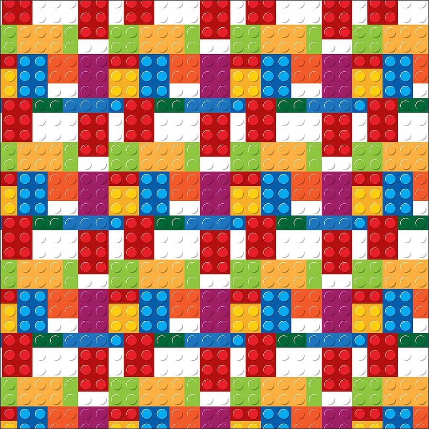 Lego-Hintergrund, Lego-Bausteine-Muster, Lego, Ziegel, gestalten, Design, Bildung, Spielzeug, Muster, Kreativität, Entwicklung