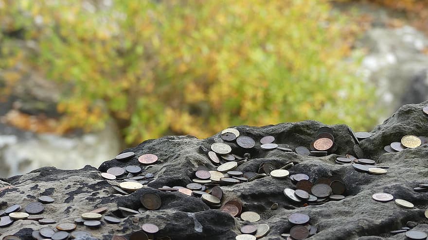капище, монети, Екстернщайне, заден план, тевтобургска гора