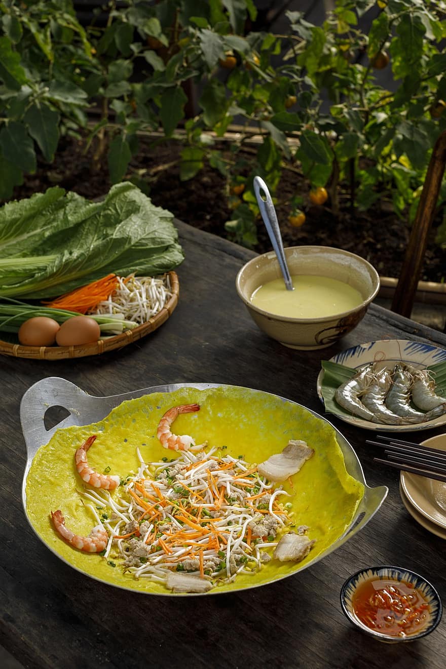 еда, питание, Бань Ксео, вьетнамская еда