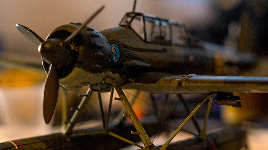 Arado, Ar-196, Model Plane, Airplane, Aircraft, Seaplane, Air Force, World War, Propeller, German, Miniature