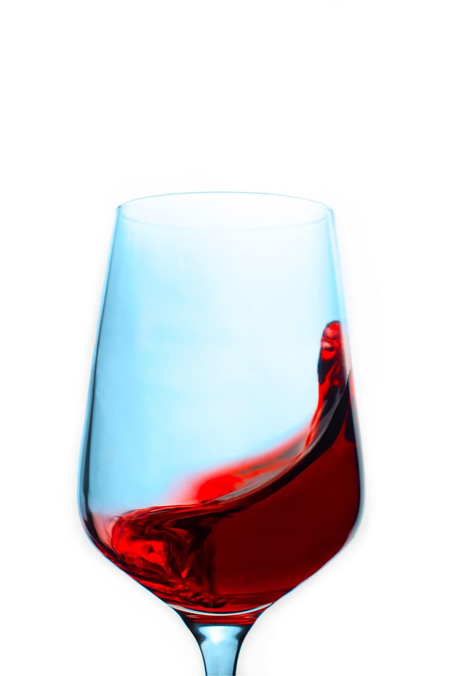 wijn, wijnglas, drinken, alcohol, drank, vloeistof, detailopname, drinkglas, laten vallen, enkel object, glas