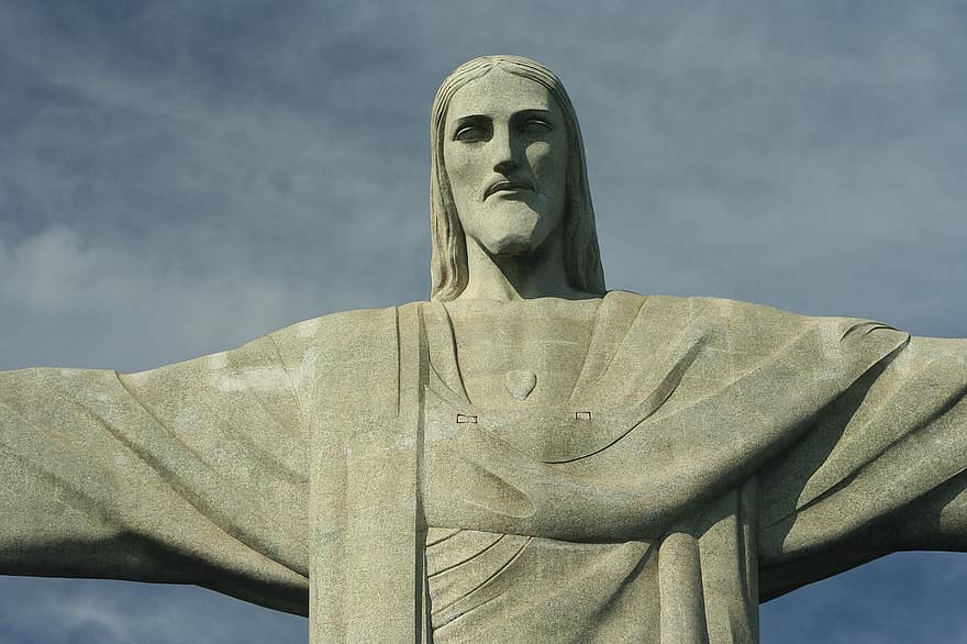 Jesus, Statue, Rio, Brazil, Rio De Janiero, Sculpture, Famous, Landmark, Tourist Attraction, Tourist Destination, Jesus Christ