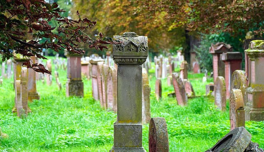 gravstene, kirkegård, grave