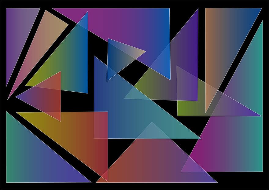 trikampis, gradientas, santrauka, geometrija, spalva, stilius, mozaika, skaičiai, darbalaukyje, tekstūra, spalvotas fonas