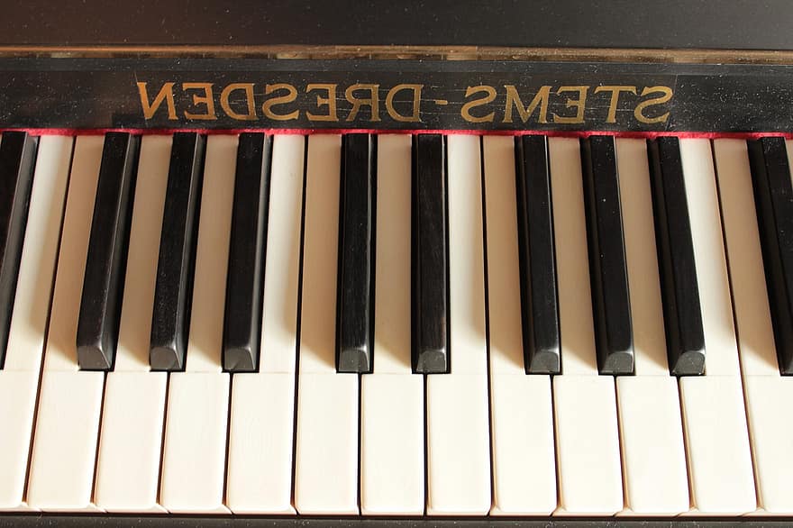 पियानो, यंत्र, संगीत, ड्रेसडेन, प्यानो के बटन