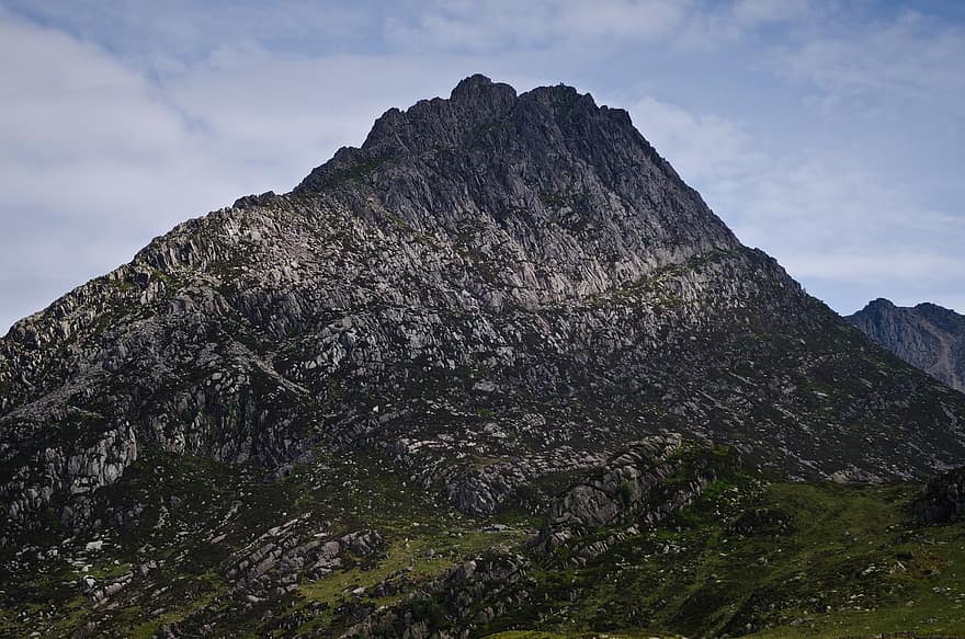 montaña, rocas, pico, cumbre, rocoso, paisaje, escénico, naturaleza, al aire libre, Valle de Ogwen, snowdonia