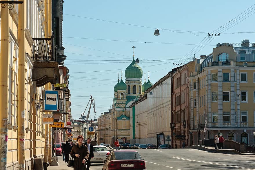 San Petersburgo, Rusia, arquitectura, ciudad, viaje, el paisaje urbano, edificio