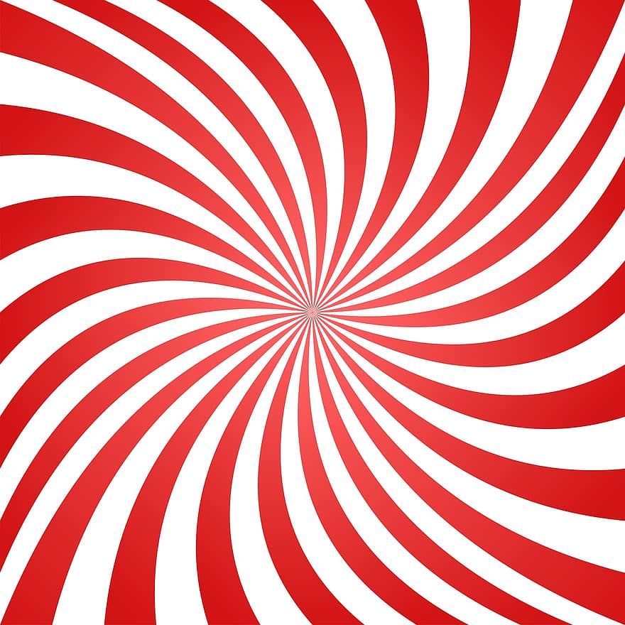Spiral-, Strudel, rot, Hintergrund, geometrisch, abstrakt, hypnotisch, gebogen, Kurve, dynamisch, Strahl