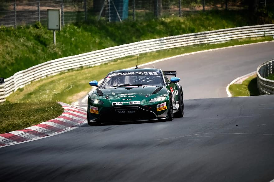 Racing, Motorsport, Race Track, Aston Martin, Race Car, Curve, Sports, Speed, Fast, competition, sport