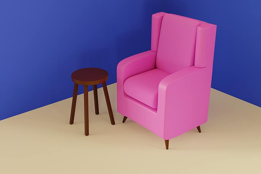 sofa, kaffe, bord, stol, møbel, værelse, blender, 3d