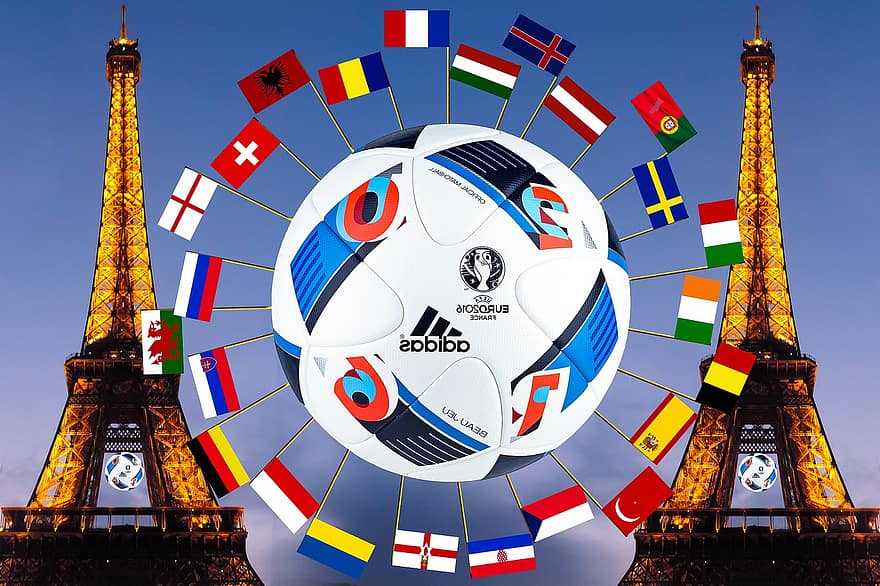mistrovství Evropy, mistrovství Evropy ve fotbale uefa, em2016, em, Fotbal, 2016, Francie, sport, mistr Evropy, Německo, vlajka