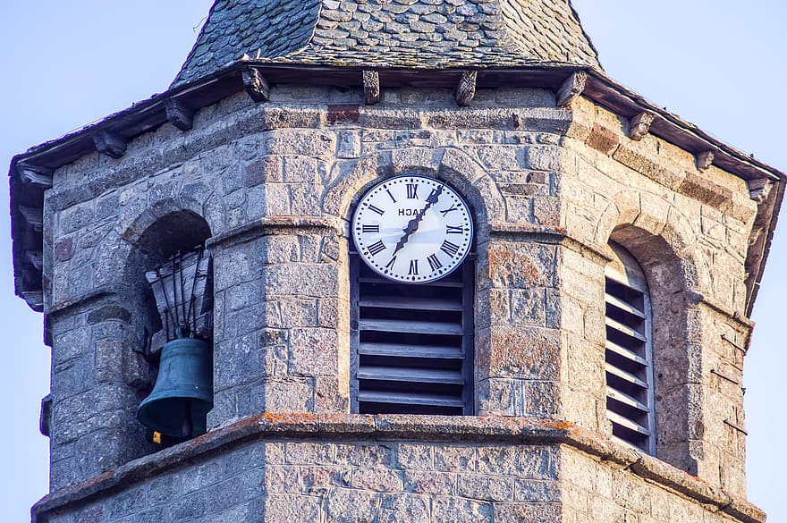 Bell Tower, Clock, Church, Bell, Building, Old, Architecture, Tower, Church Tower
