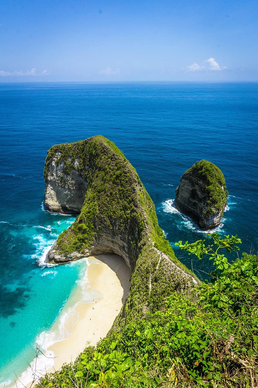 плаж, Бали, Индонезия, тропически, остров, лято, природа, пейзаж, океан