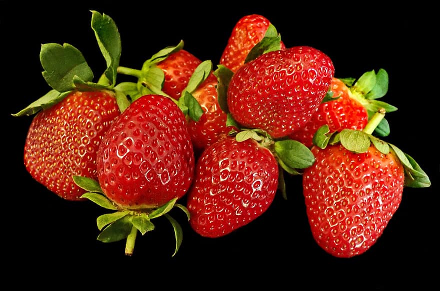 jordbær, frugt, mad, moden, rød frugt, sund og rask, ernæring, frisk, sød, lækker