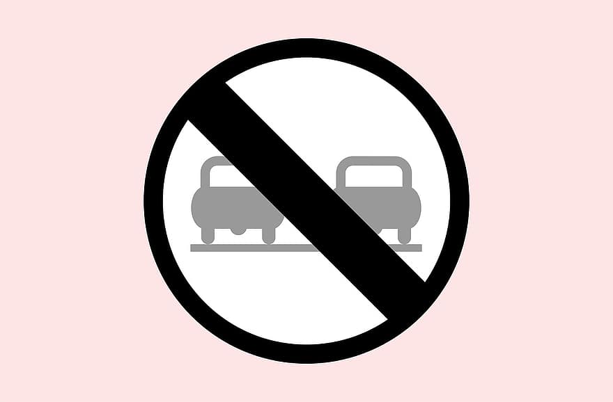Fin de la restricción de adelantamiento, Austria, señal de tráfico, Señal de tráfico