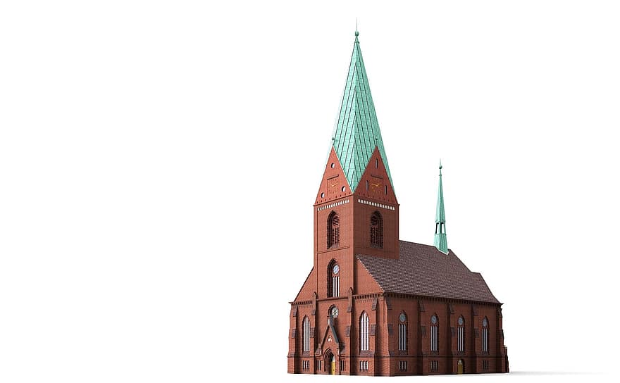 bažnyčia, Kiel, pastatas, lankytinos vietos, istoriškai, turistų, patrauklumas, orientyras, fasadas, kelionė, miestuose